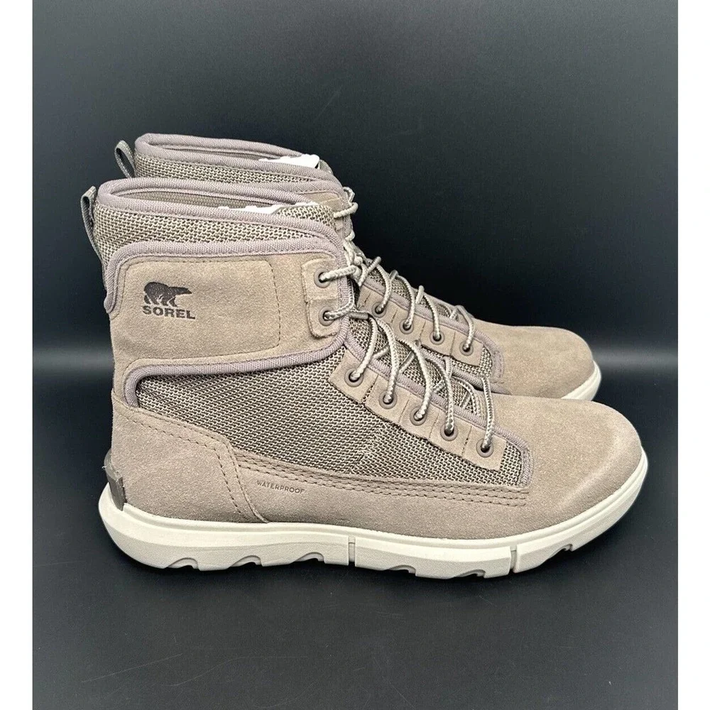 Sorel Explorer Mission Boots Wet Sand 2014151-252‎ Men's Sz 9.5 New!